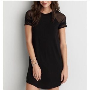 American Eagle Black Mesh Dress